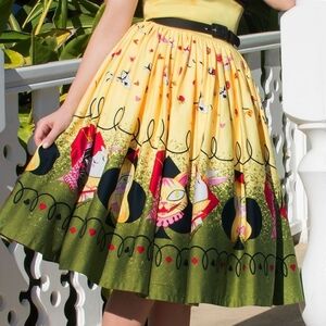 Pinup Couture Alice in the Wonderland skirt 2X